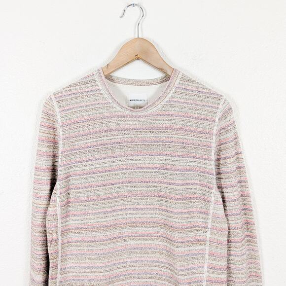 Norse Projects Size Small Crew Ulrich Sweat shirt multi color stripe - Picture 2 of 7